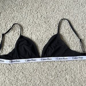 calvin klein triangle bralette